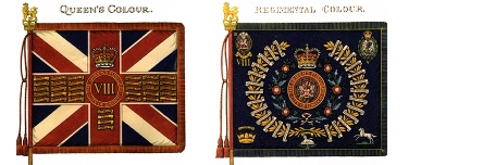 Colours of the 8th (Volunteer) Bn The Queens Fusiliers (City of London)