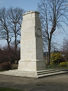 Queen's Own Royal West Kent Regiment Cenotaph, Brenchley Gardens, Maidstone, Kent