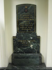 Queen Victoria's Rifles memorial