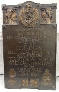 memorial London Electrical Engineers RE TF